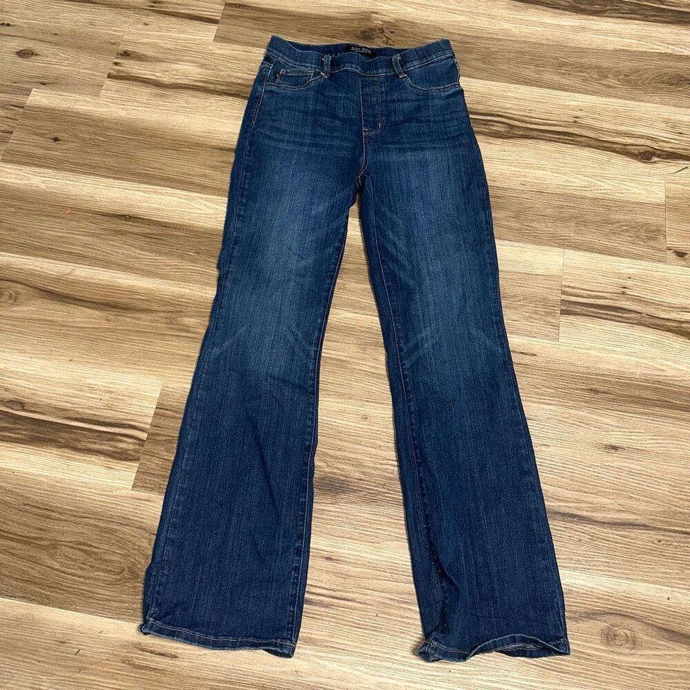 Judy Blue pull on slim boot 9/29 stretchy boutique distressed jeans